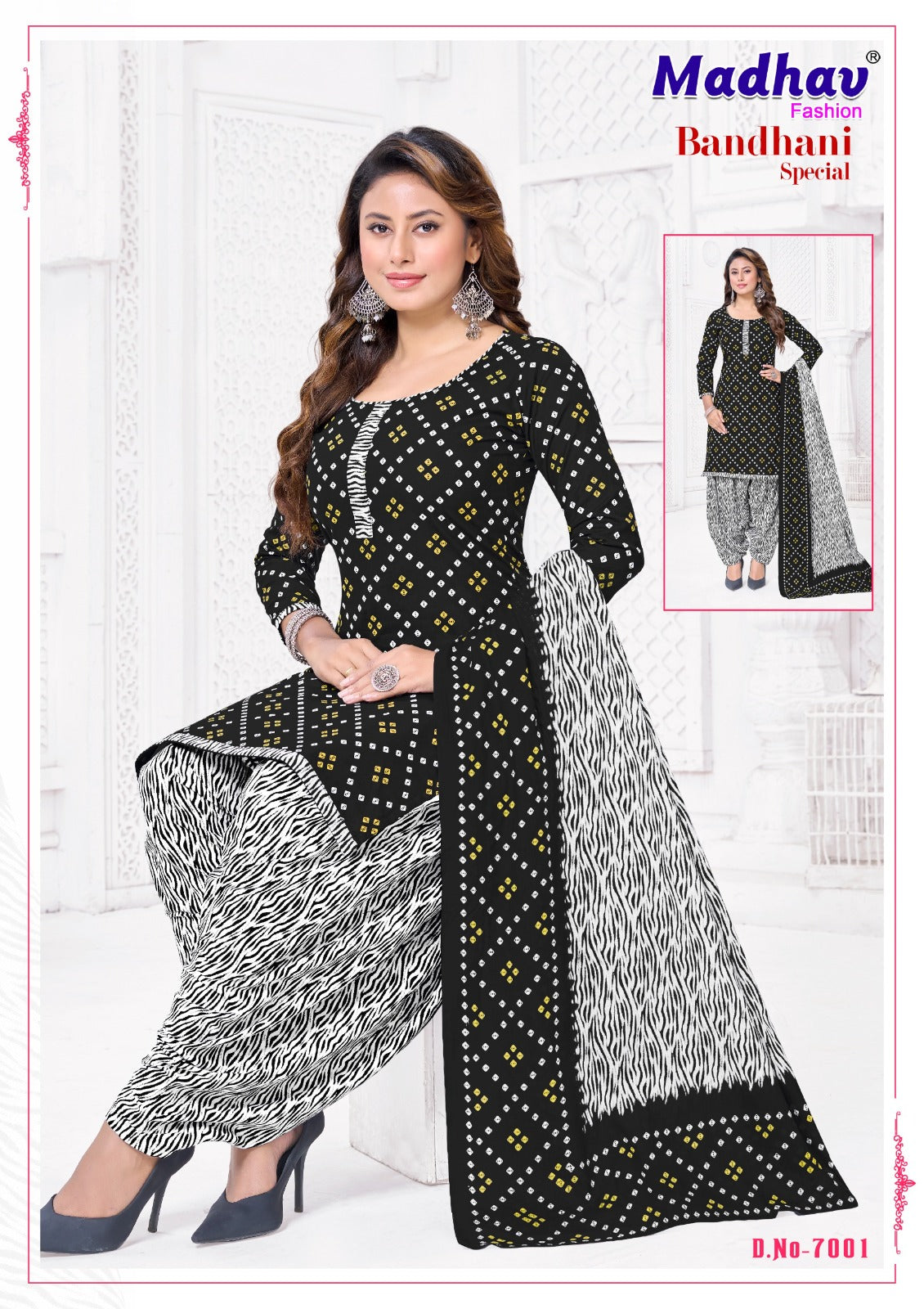 Bandhani Special Vol 7 Madhav Fashion Cotton Dress Material Supplier Gujarat