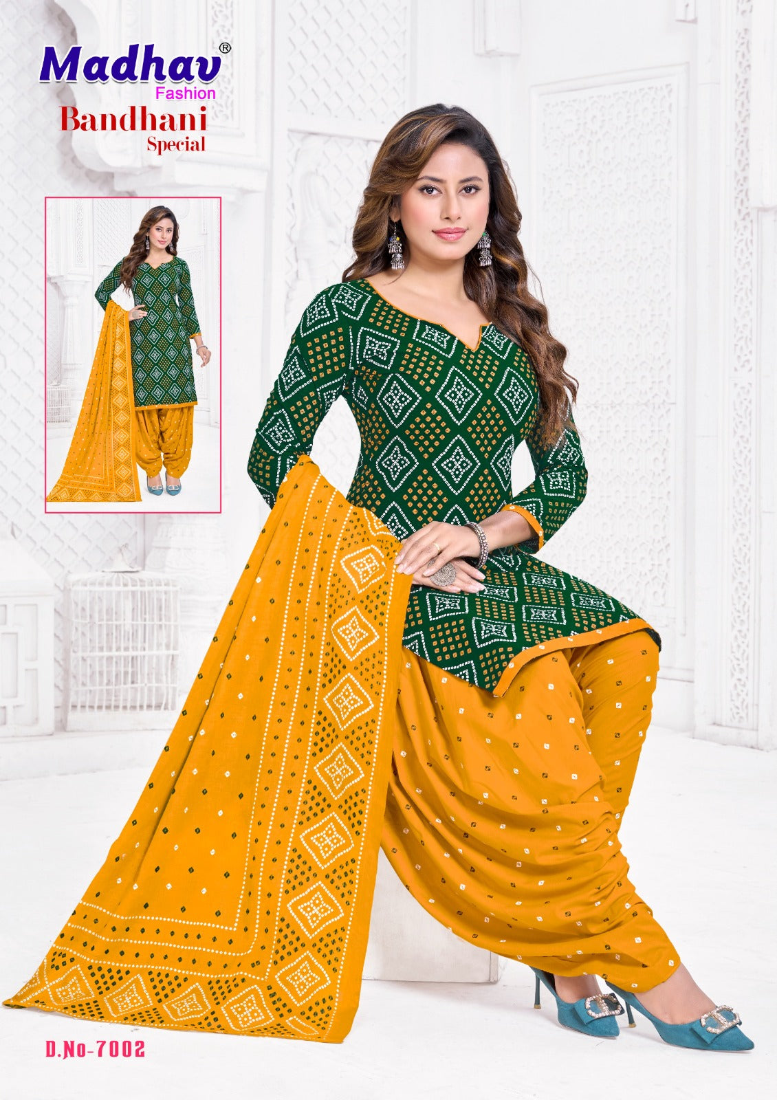 Bandhani Special Vol 7 Madhav Fashion Cotton Dress Material Supplier Gujarat