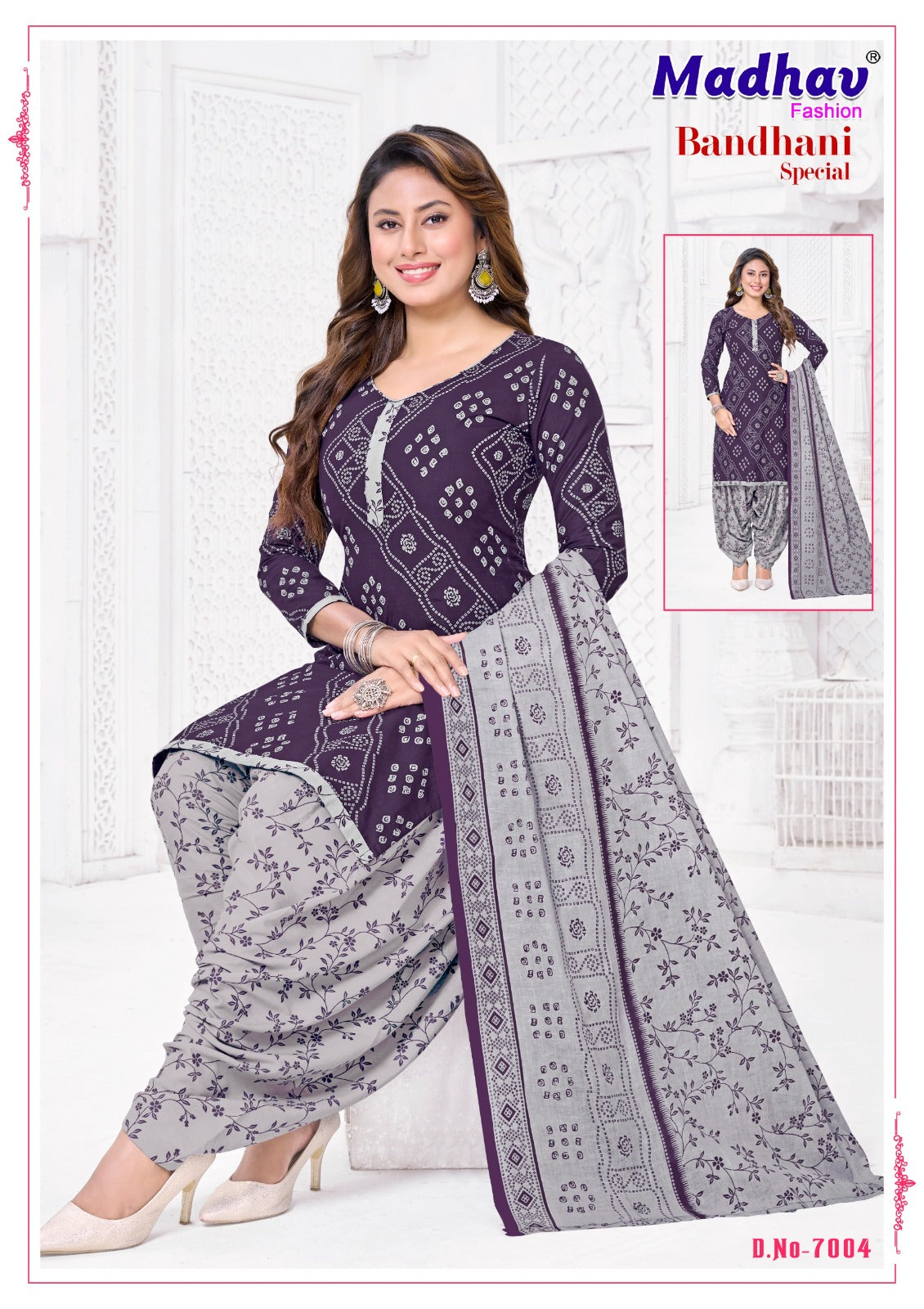 Bandhani Special Vol 7 Madhav Fashion Cotton Dress Material Supplier Gujarat
