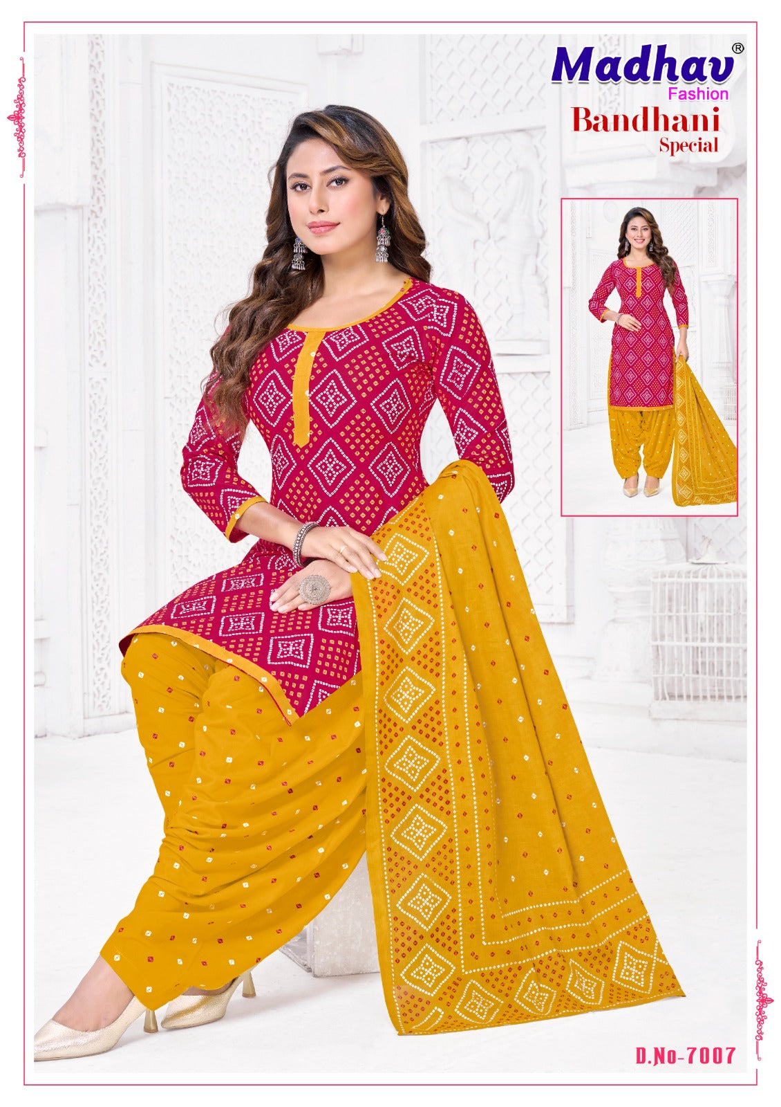 Bandhani Special Vol 7 Madhav Fashion Cotton Dress Material Supplier Gujarat