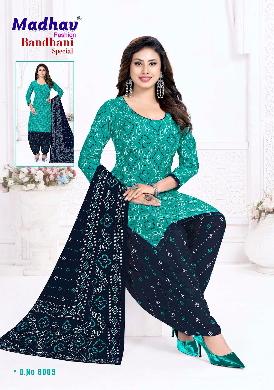 Bandhani Special Vol 8 Madhav Fashion Cotton Dress Material Exporter Gujarat