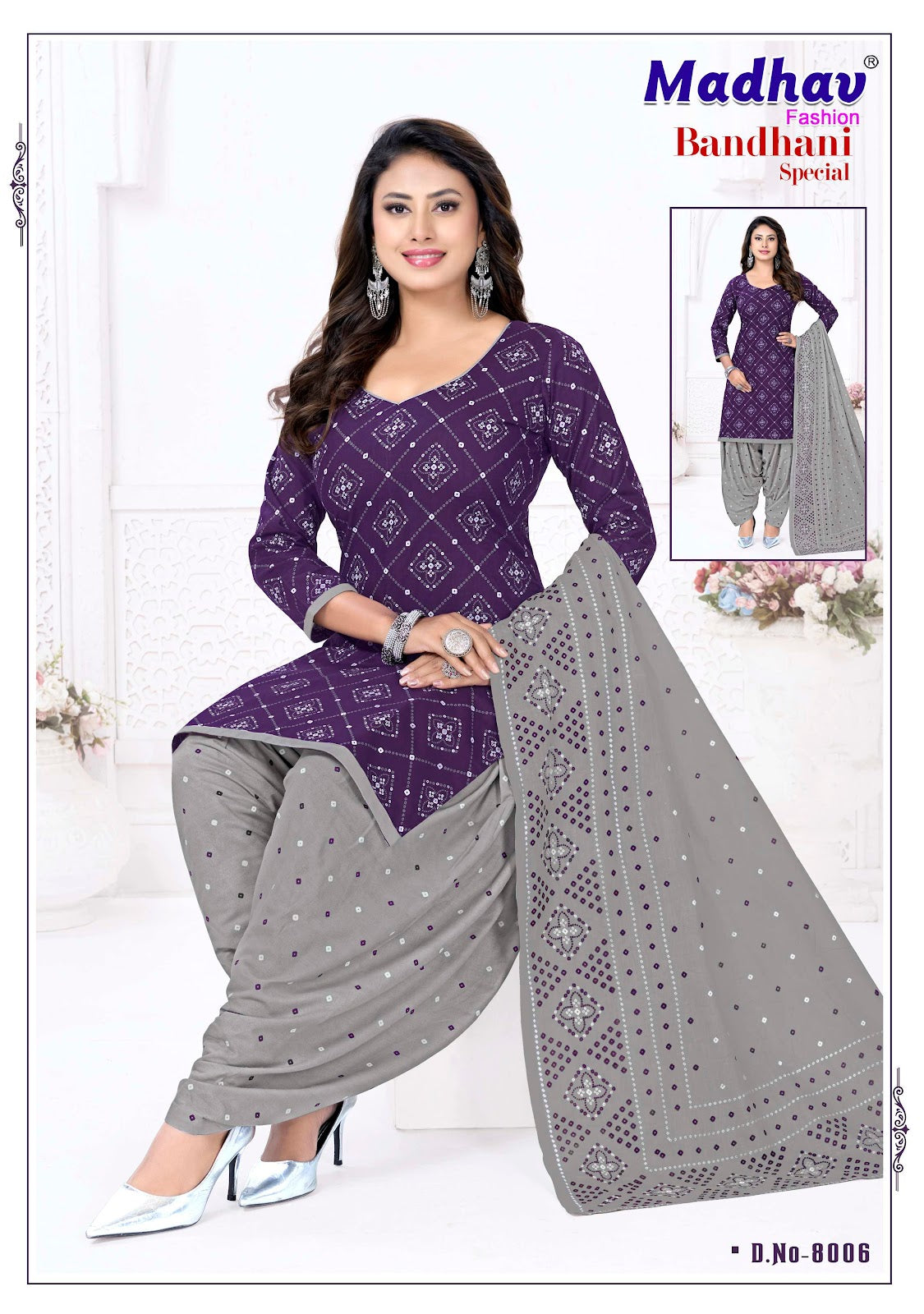 Bandhani Special Vol 8 Madhav Fashion Cotton Dress Material Exporter Gujarat