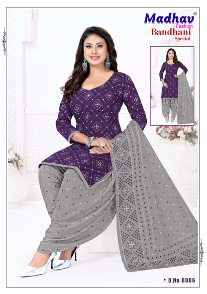 Bandhani Special Vol 8 Madhav Fashion Cotton Dress Material Exporter Gujarat