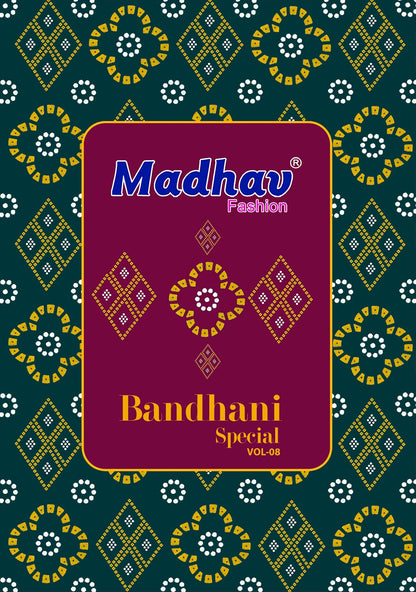 Bandhani Special Vol 8 Madhav Fashion Cotton Dress Material Exporter Gujarat