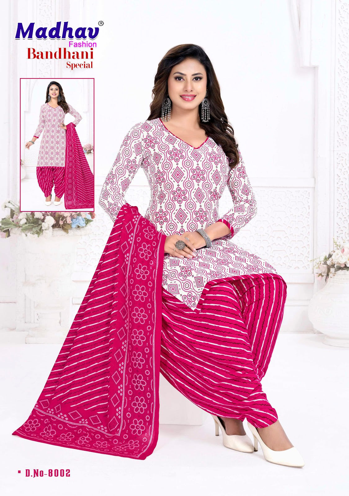 Bandhani Special Vol 8 Madhav Fashion Cotton Dress Material Exporter Gujarat