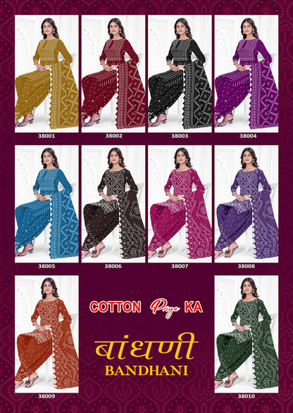 Bandhani Vol 38 Js Priya Poplin Cotton Dress Material Supplier