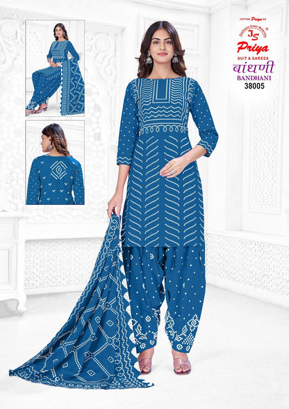 Bandhani Vol 38 Js Priya Poplin Cotton Dress Material Supplier