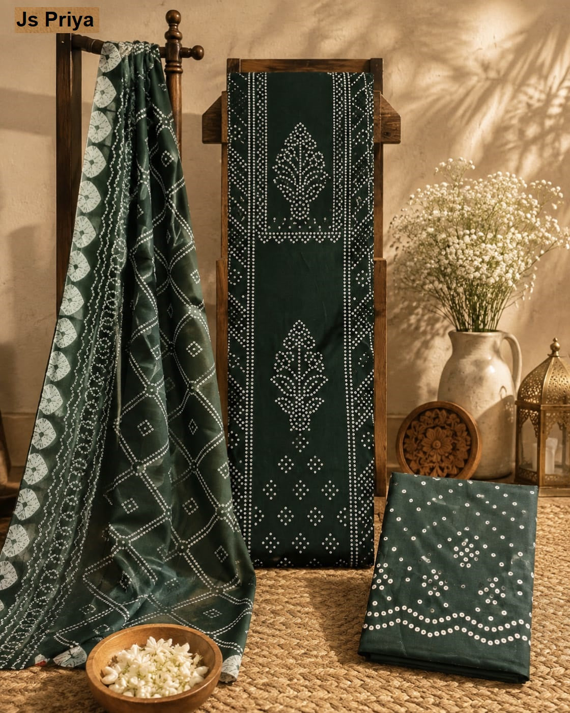 Bandhani Vol 44 Js Priya Cotton Dress Material Manufacturer Gujarat