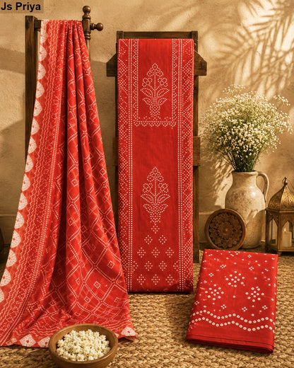 Bandhani Vol 44 Js Priya Cotton Dress Material Manufacturer Gujarat