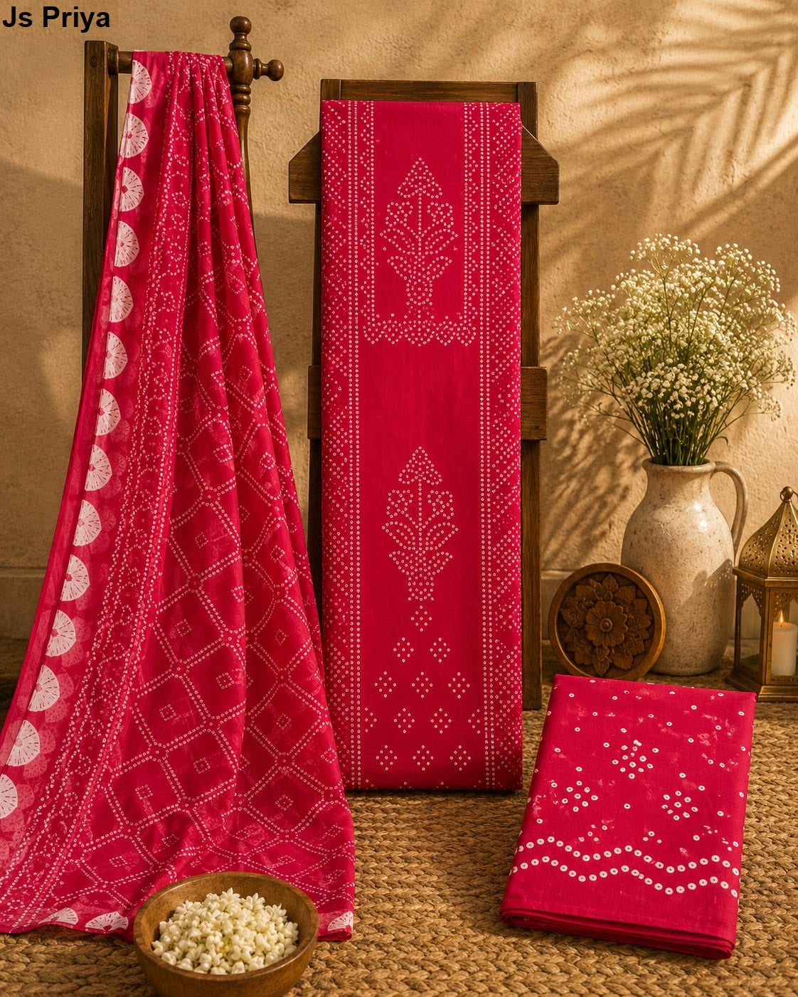 Bandhani Vol 44 Js Priya Cotton Dress Material Manufacturer Gujarat