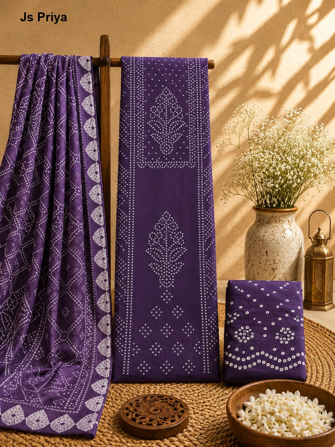 Bandhani Vol 44 Js Priya Cotton Dress Material Manufacturer Gujarat