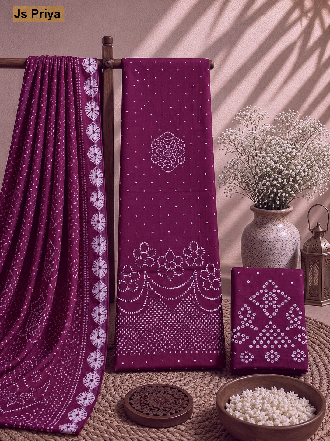 Bandhani Vol 44 Js Priya Cotton Dress Material Manufacturer Gujarat