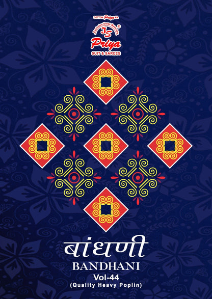 Bandhani Vol 44 Js Priya Cotton Dress Material Manufacturer Gujarat