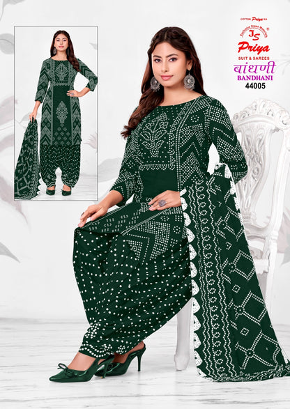Bandhani Vol 44 Js Priya Cotton Dress Material Manufacturer Gujarat