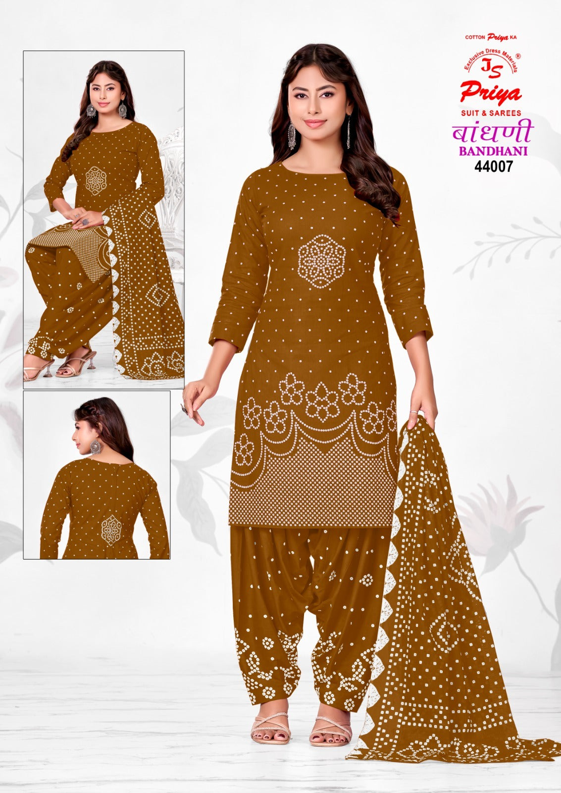 Bandhani Vol 44 Js Priya Cotton Dress Material Manufacturer Gujarat