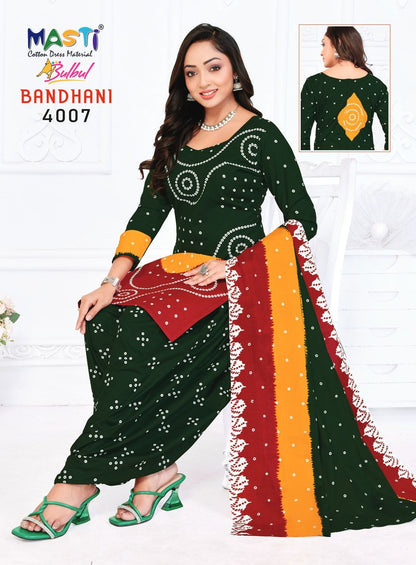 Bandhani Vol 4 Bulbul Masti Cotton Dress Material Wholesale Price
