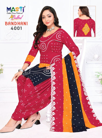 Bandhani Vol 4 Bulbul Masti Cotton Dress Material Wholesale Price