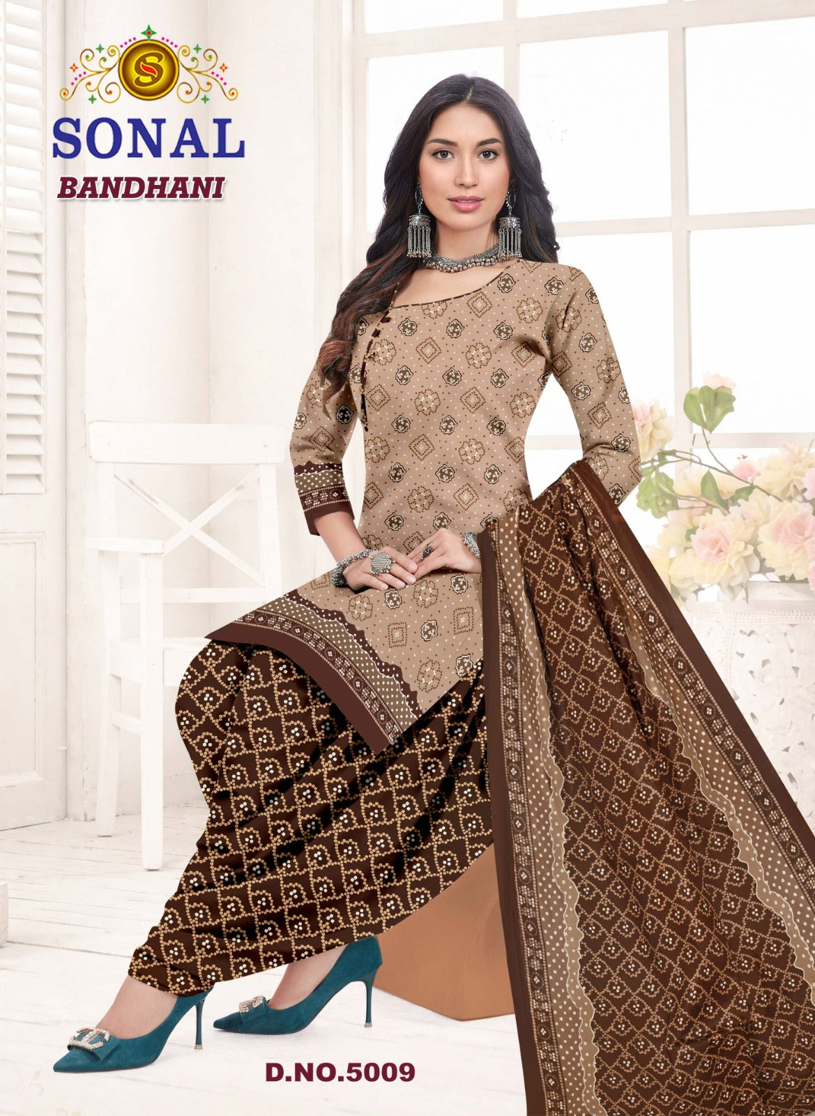 Bandhani Vol 5 Sonal Textile Cotton Dress Material Exporter Ahmedabad