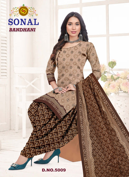 Bandhani Vol 5 Sonal Textile Cotton Dress Material Exporter Ahmedabad