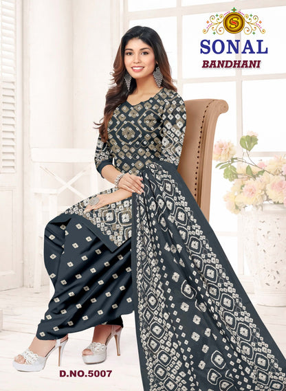 Bandhani Vol 5 Sonal Textile Cotton Dress Material Exporter Ahmedabad