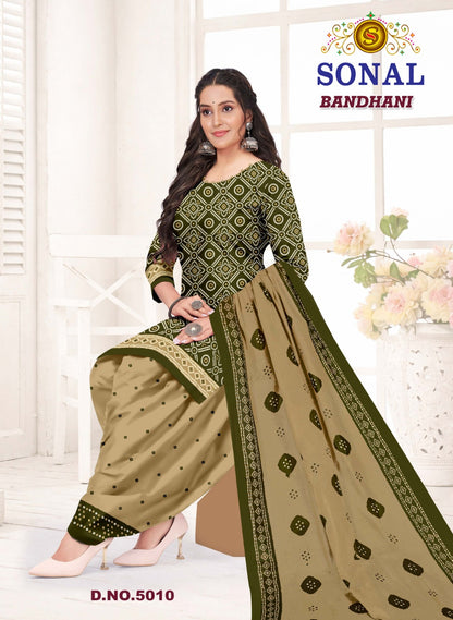 Bandhani Vol 5 Sonal Textile Cotton Dress Material Exporter Ahmedabad