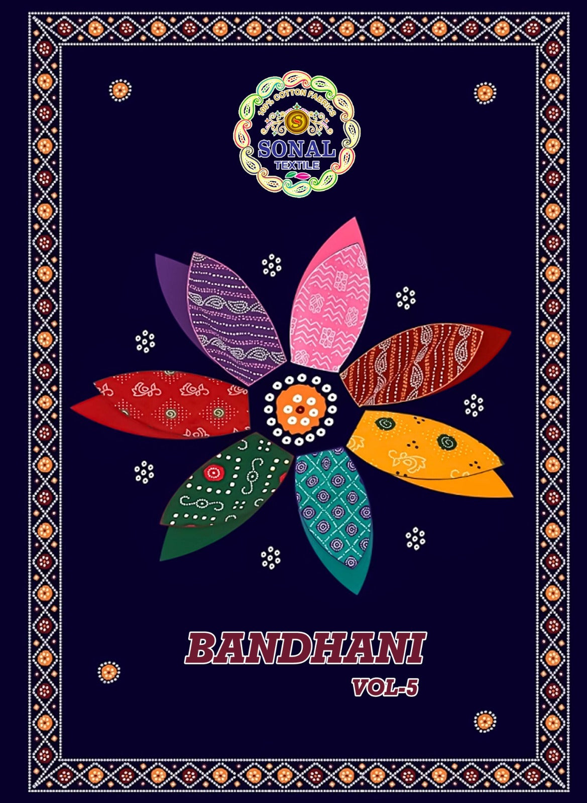Bandhani Vol 5 Sonal Textile Cotton Dress Material Exporter Ahmedabad