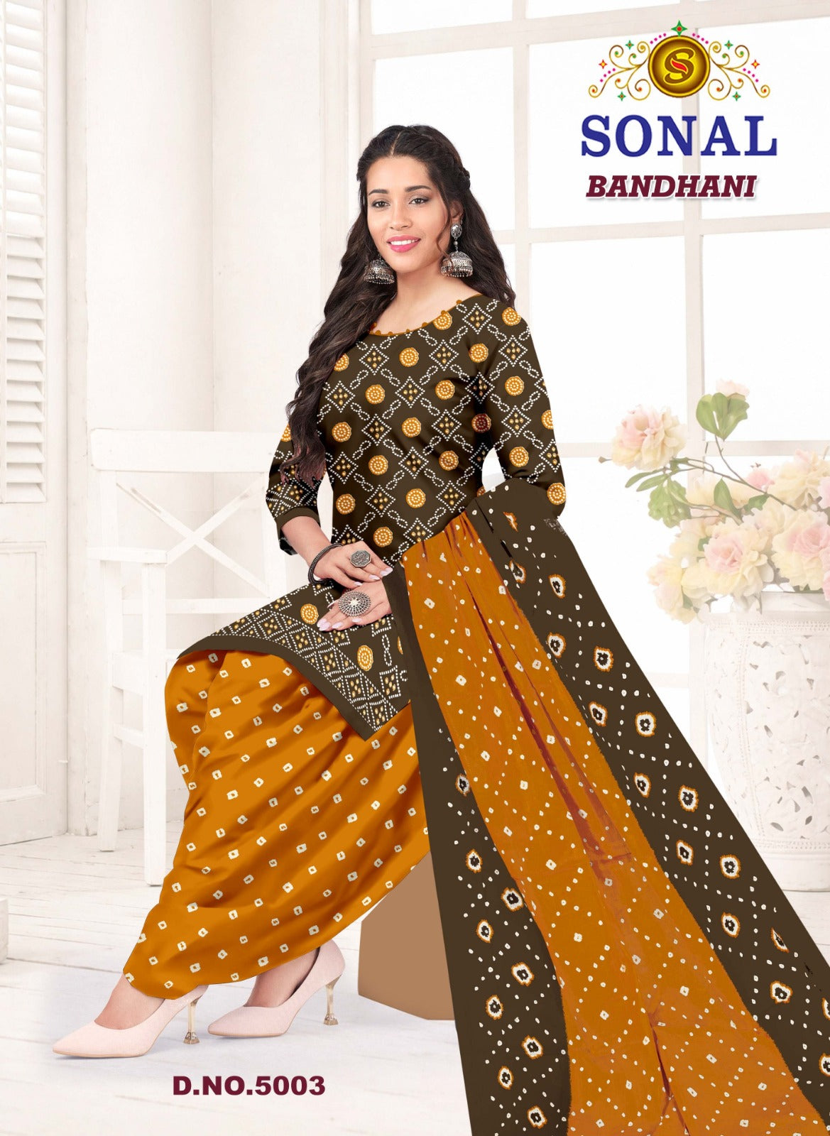Bandhani Vol 5 Sonal Textile Cotton Dress Material Exporter Ahmedabad