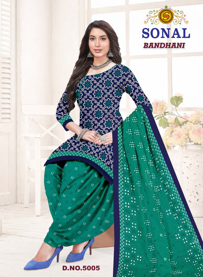 Bandhani Vol 5 Sonal Textile Cotton Dress Material Exporter Ahmedabad