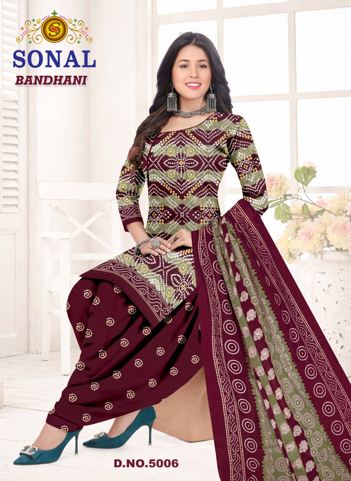 Bandhani Vol 5 Sonal Textile Cotton Dress Material Exporter Ahmedabad