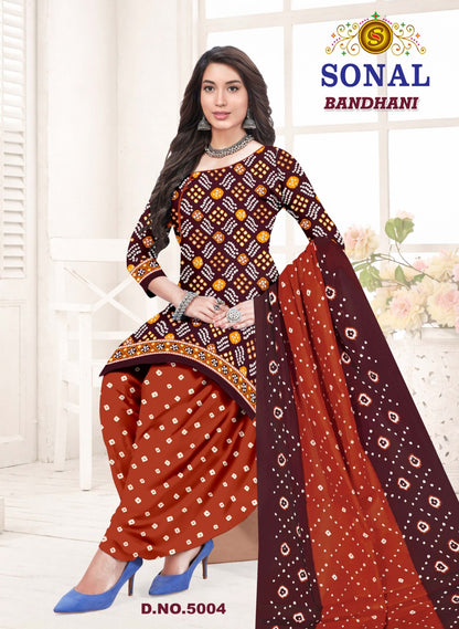 Bandhani Vol 5 Sonal Textile Cotton Dress Material Exporter Ahmedabad