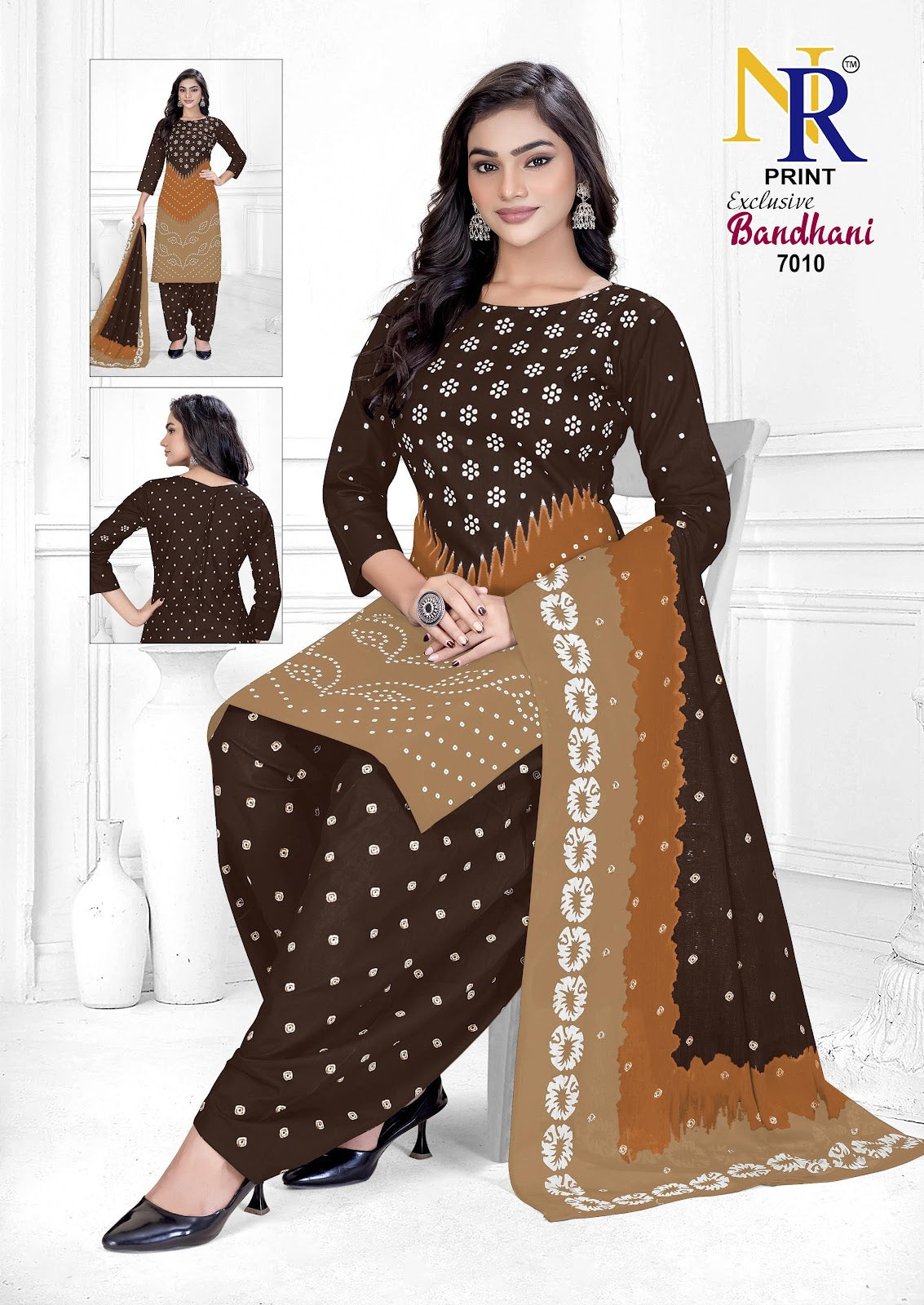 Bandhani Vol 7 Nr Print Cotton Dress Material Exporter Gujarat