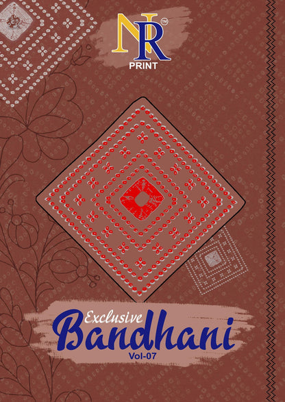 Bandhani Vol 7 Nr Print Cotton Dress Material Exporter Gujarat