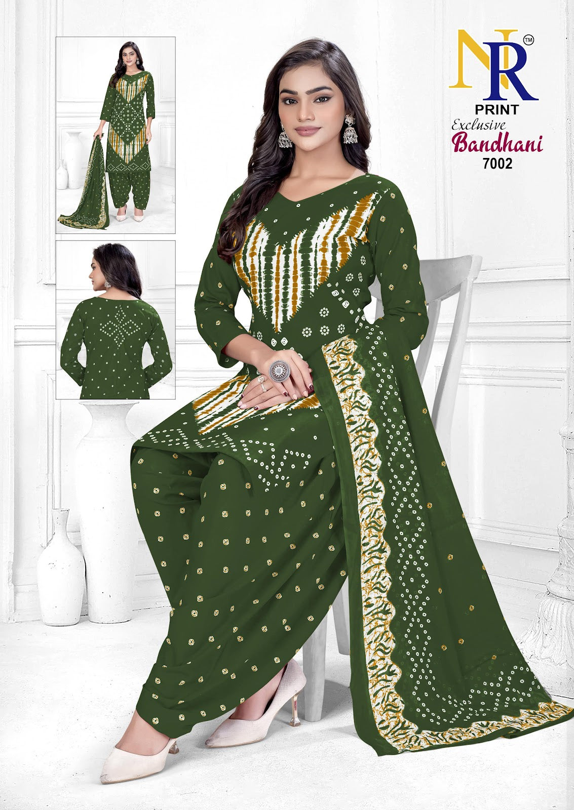 Bandhani Vol 7 Nr Print Cotton Dress Material Exporter Gujarat