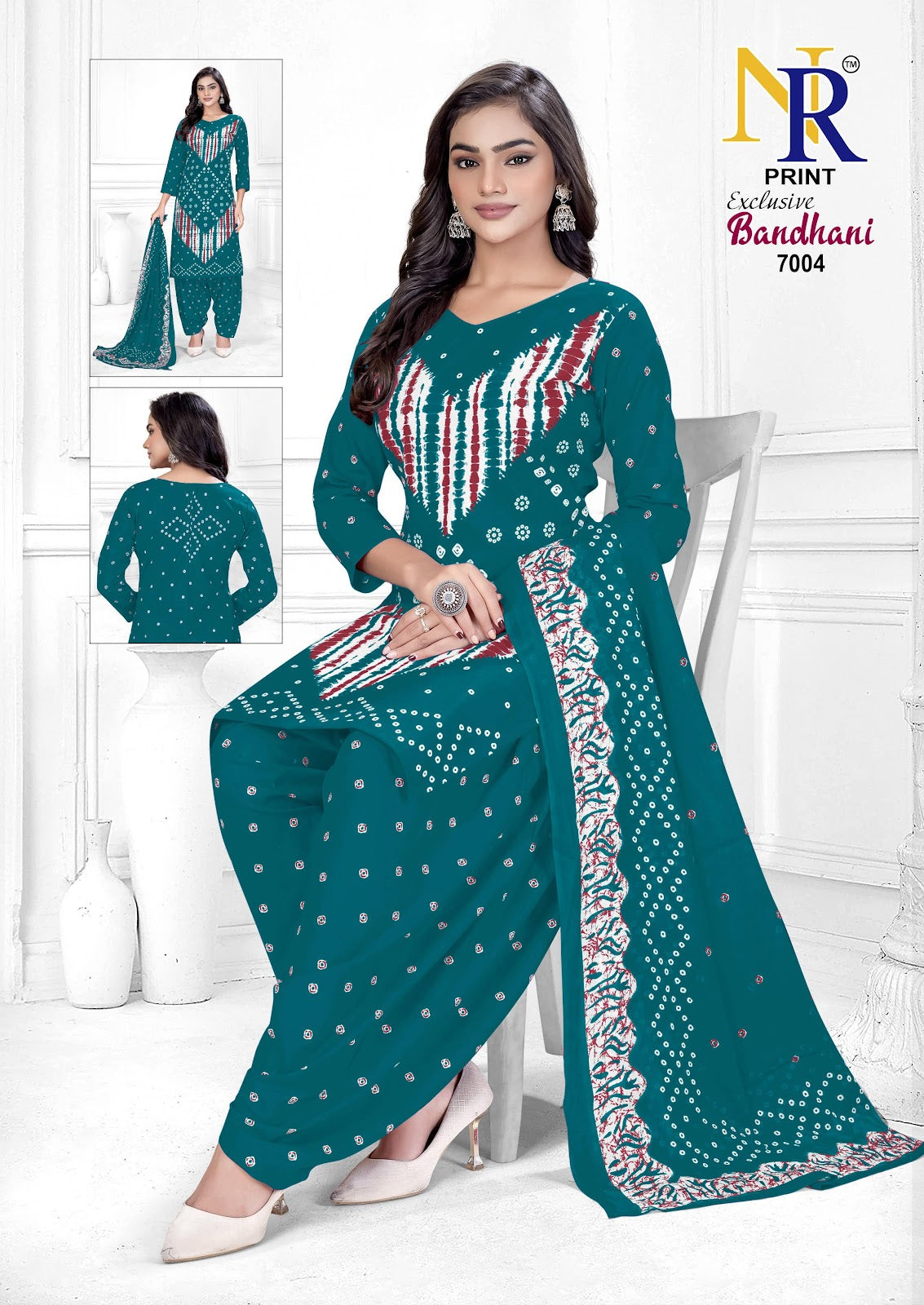 Bandhani Vol 7 Nr Print Cotton Dress Material Exporter Gujarat
