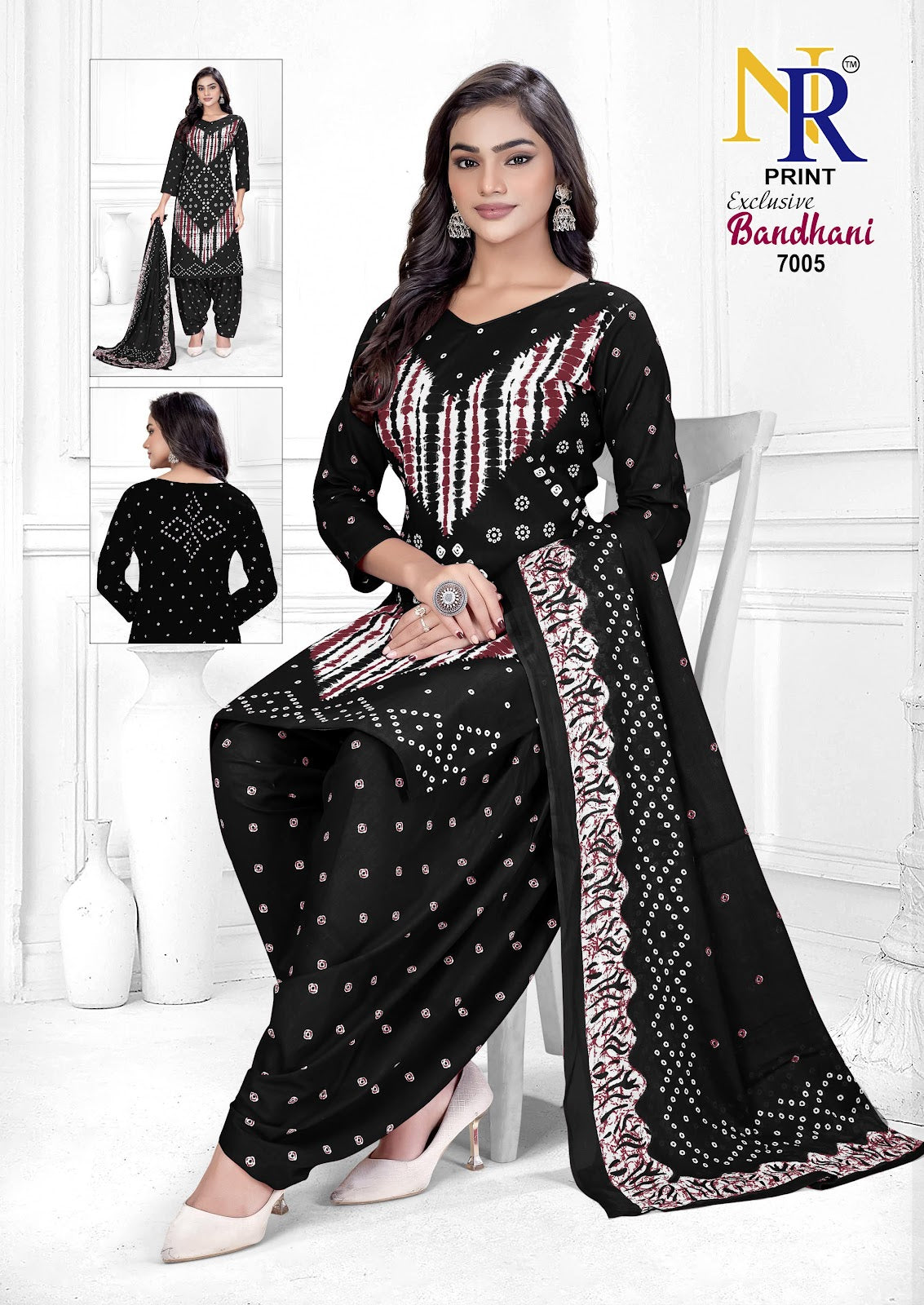 Bandhani Vol 7 Nr Print Cotton Dress Material Exporter Gujarat