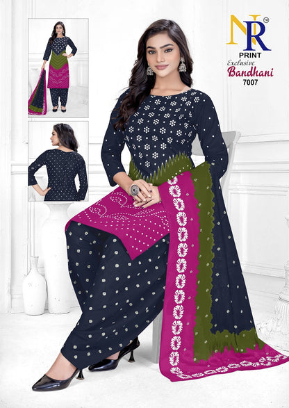 Bandhani Vol 7 Nr Print Cotton Dress Material Exporter Gujarat