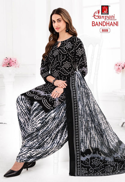Bandhani Vol 8 Ganpati Cotton Patiyala Style Suits Wholesale Price