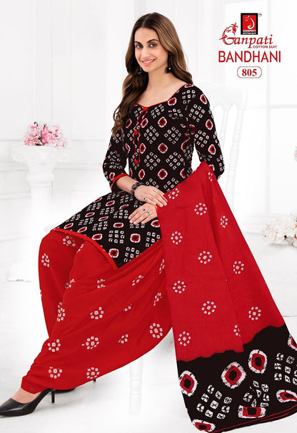 Bandhani Vol 8 Ganpati Cotton Patiyala Style Suits Wholesale Price
