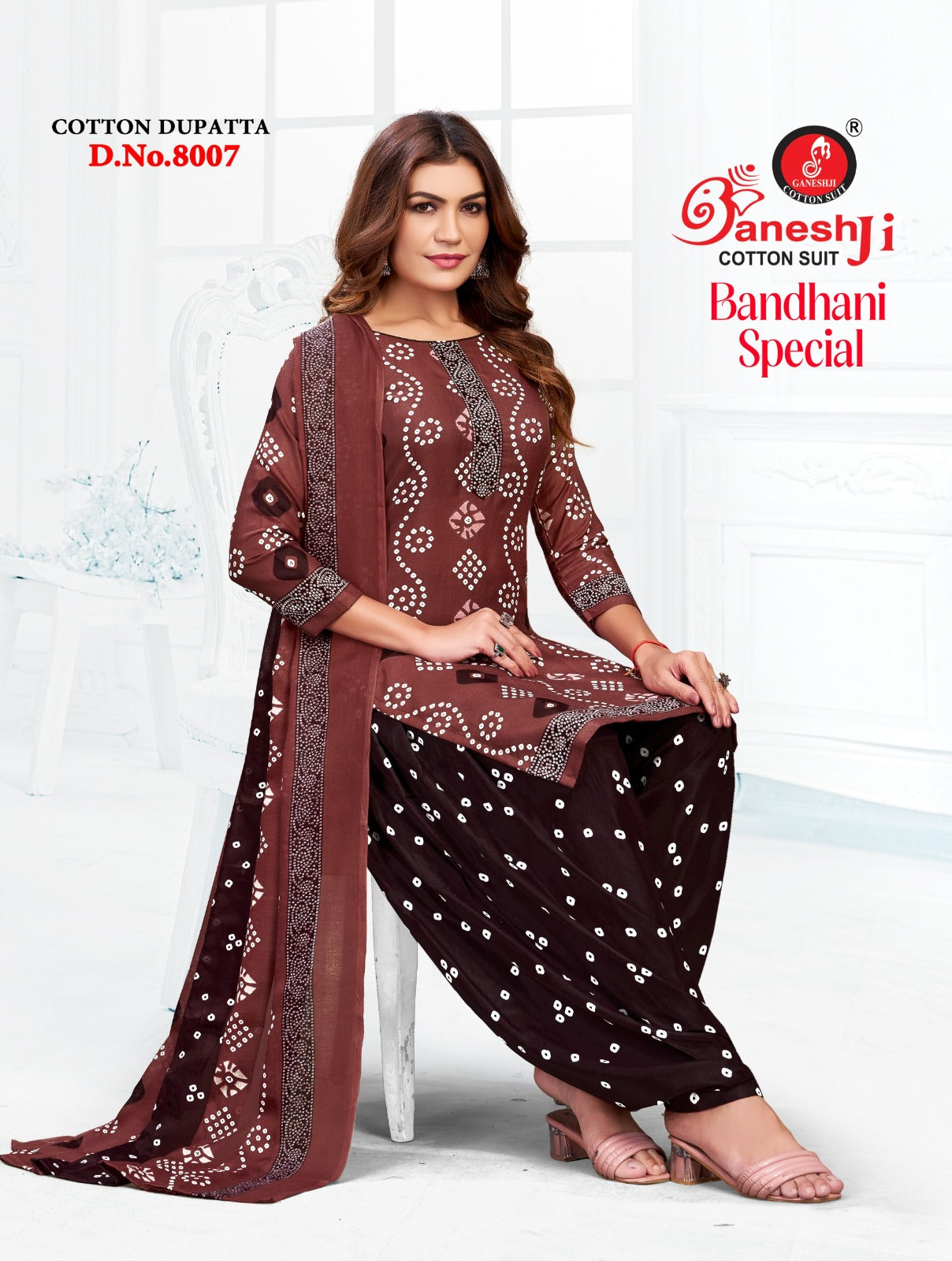 Bandhani Vol 8 Special Patiyala Ganeshji Cotton Dress Material Exporter