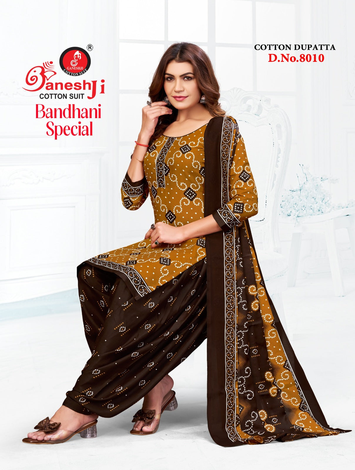 Bandhani Vol 8 Special Patiyala Ganeshji Cotton Dress Material Exporter