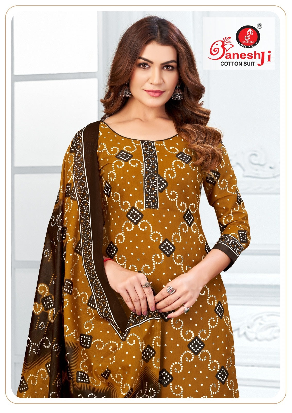 Bandhani Vol 8 Special Patiyala Ganeshji Cotton Dress Material Exporter
