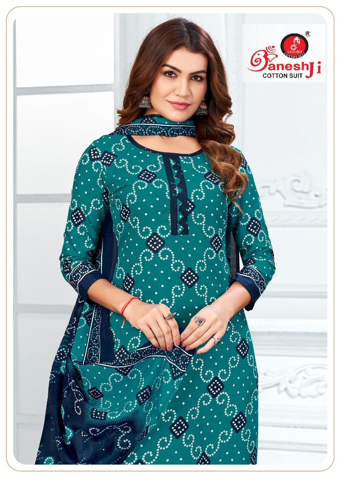 Bandhani Vol 8 Special Patiyala Ganeshji Cotton Dress Material Exporter