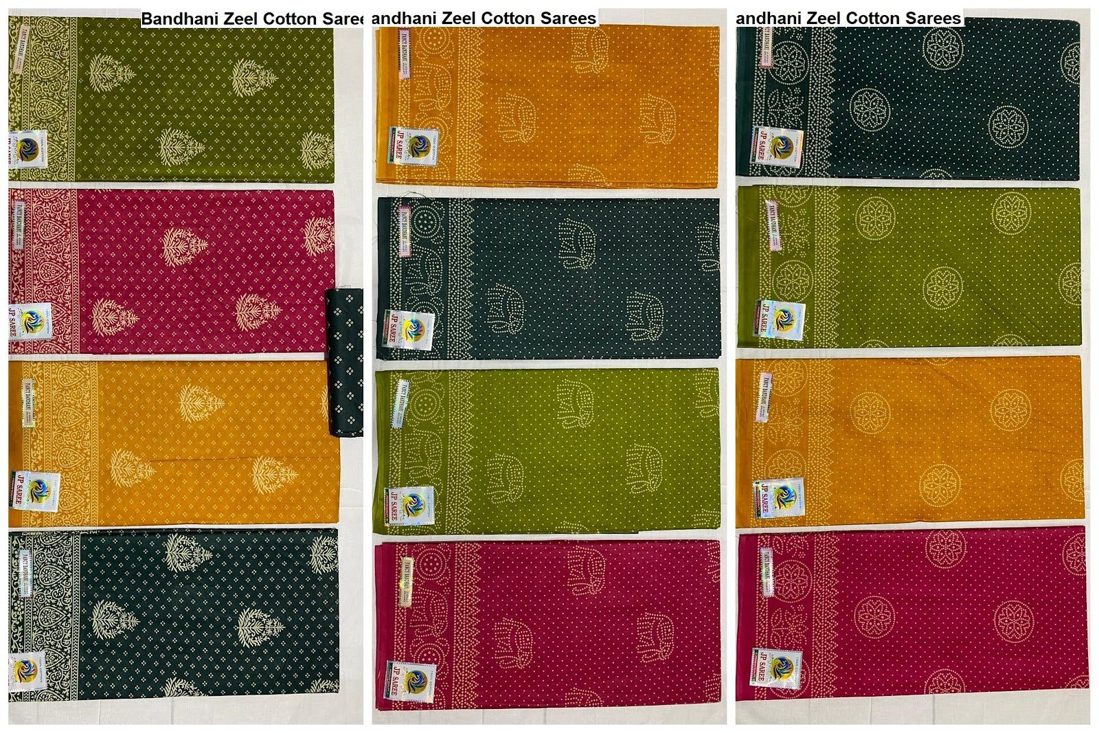 Bandhani Zeel Cotton Sarees Manufacturer