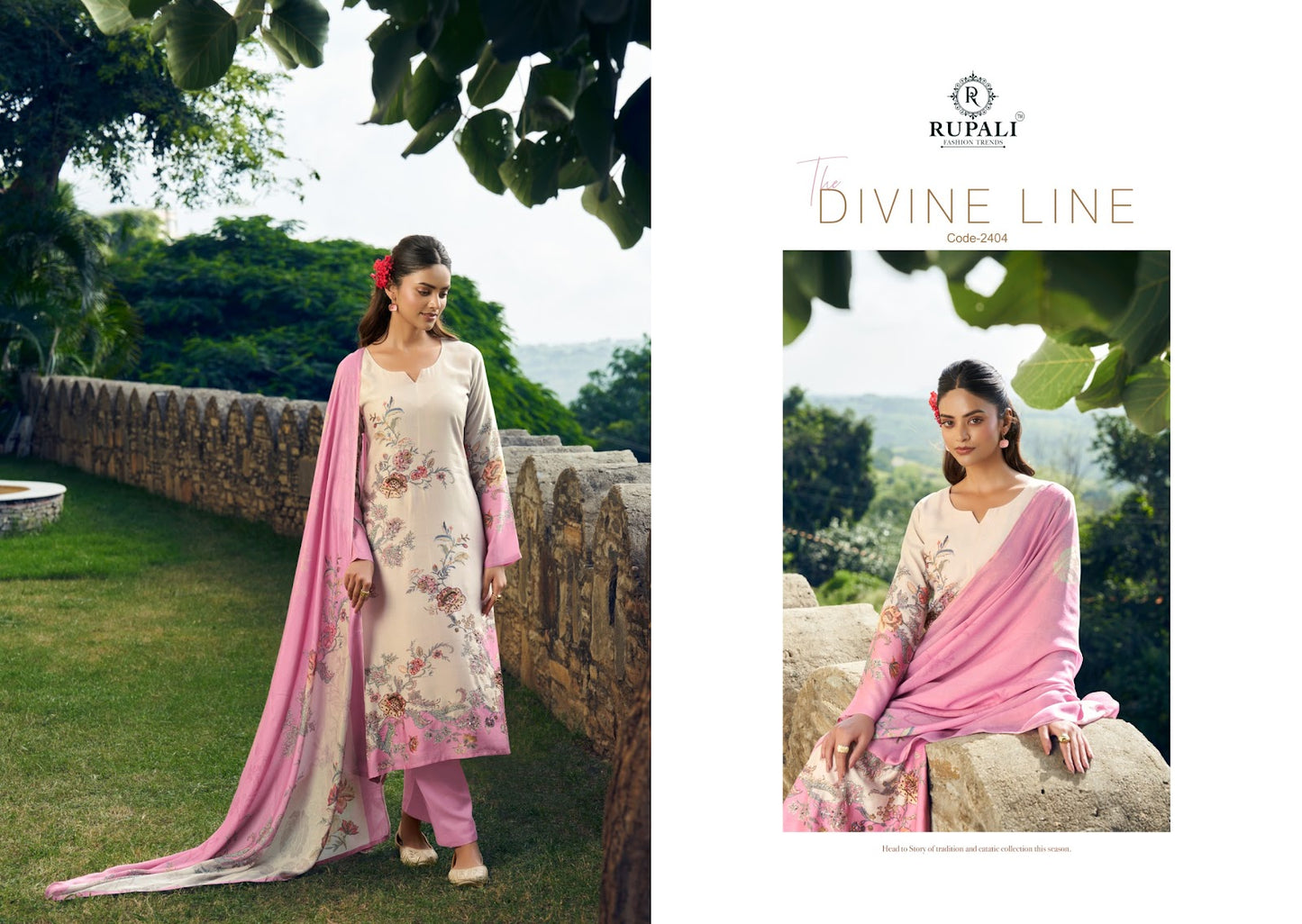 Bandhavi Rupali Pure Viscose Pant Style Suits Wholesale