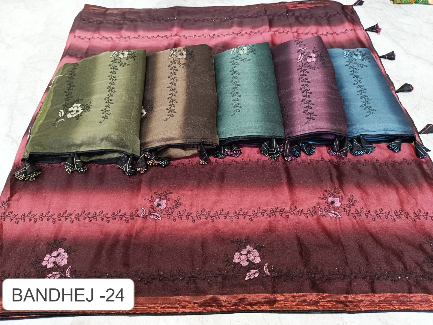 Bandhej 24 Kalpveli Mono Georgette Sarees Wholesale Rate