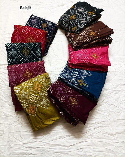 Bandhej 2806 Balajit Satin Salwar Suits Manufacturer India