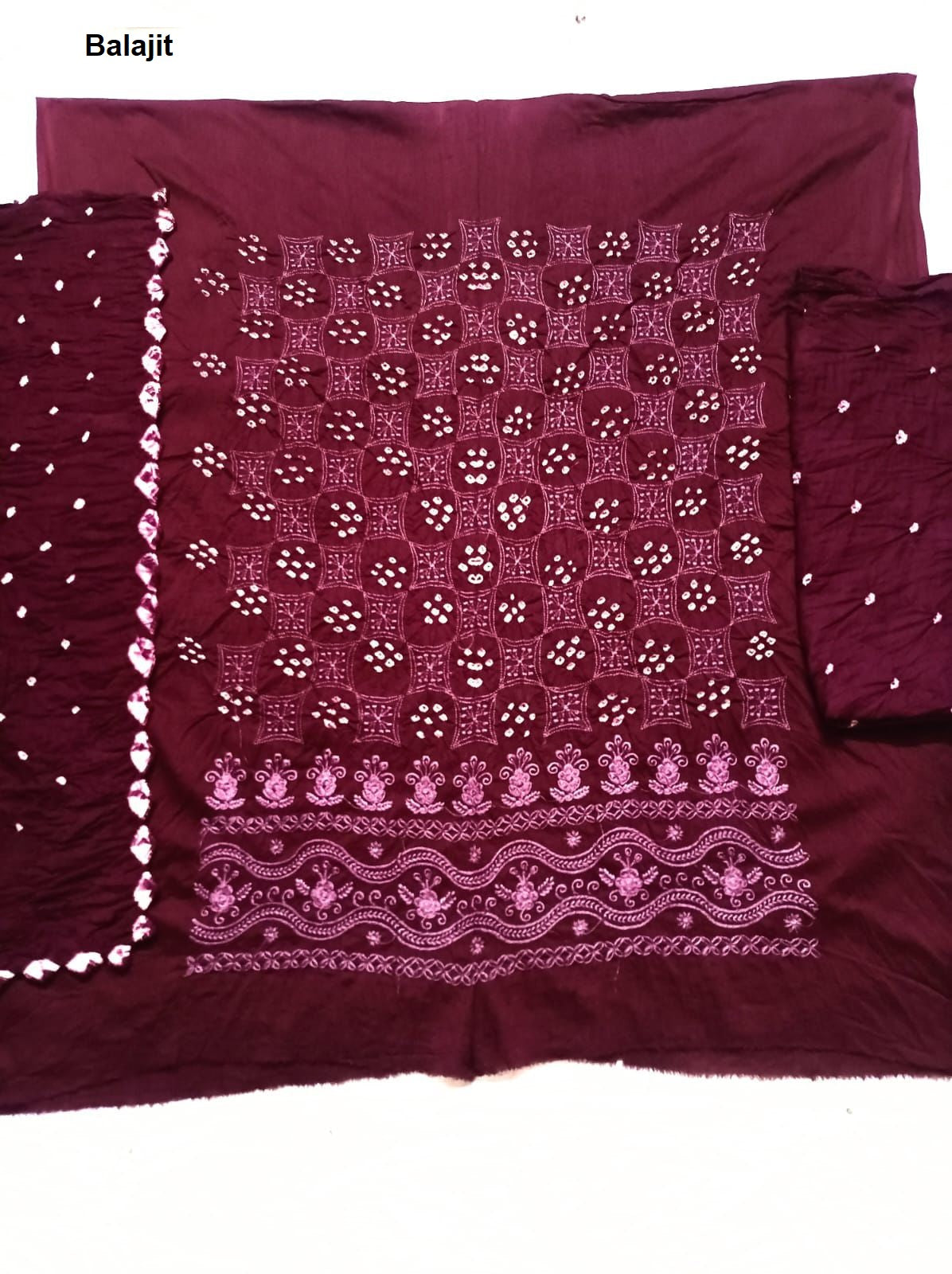 Bandhej 2806 Balajit Satin Salwar Suits Manufacturer India