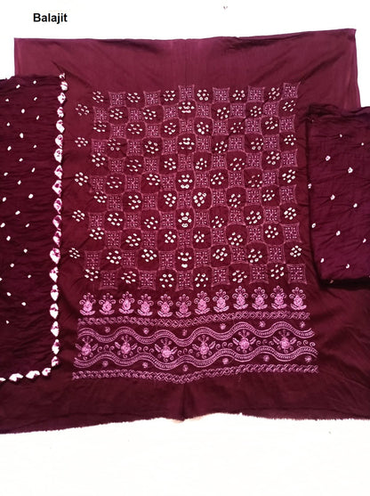 Bandhej 2806 Balajit Satin Salwar Suits Manufacturer India