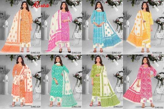 Bandhej 2 Rivaa Cotton Cambric Pant Style Suits Exporter Gujarat