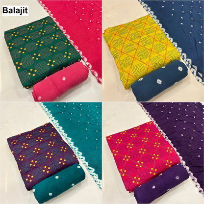 Bandhej Concept 1306 Balajit Satin Salwar Suits Manufacturer India